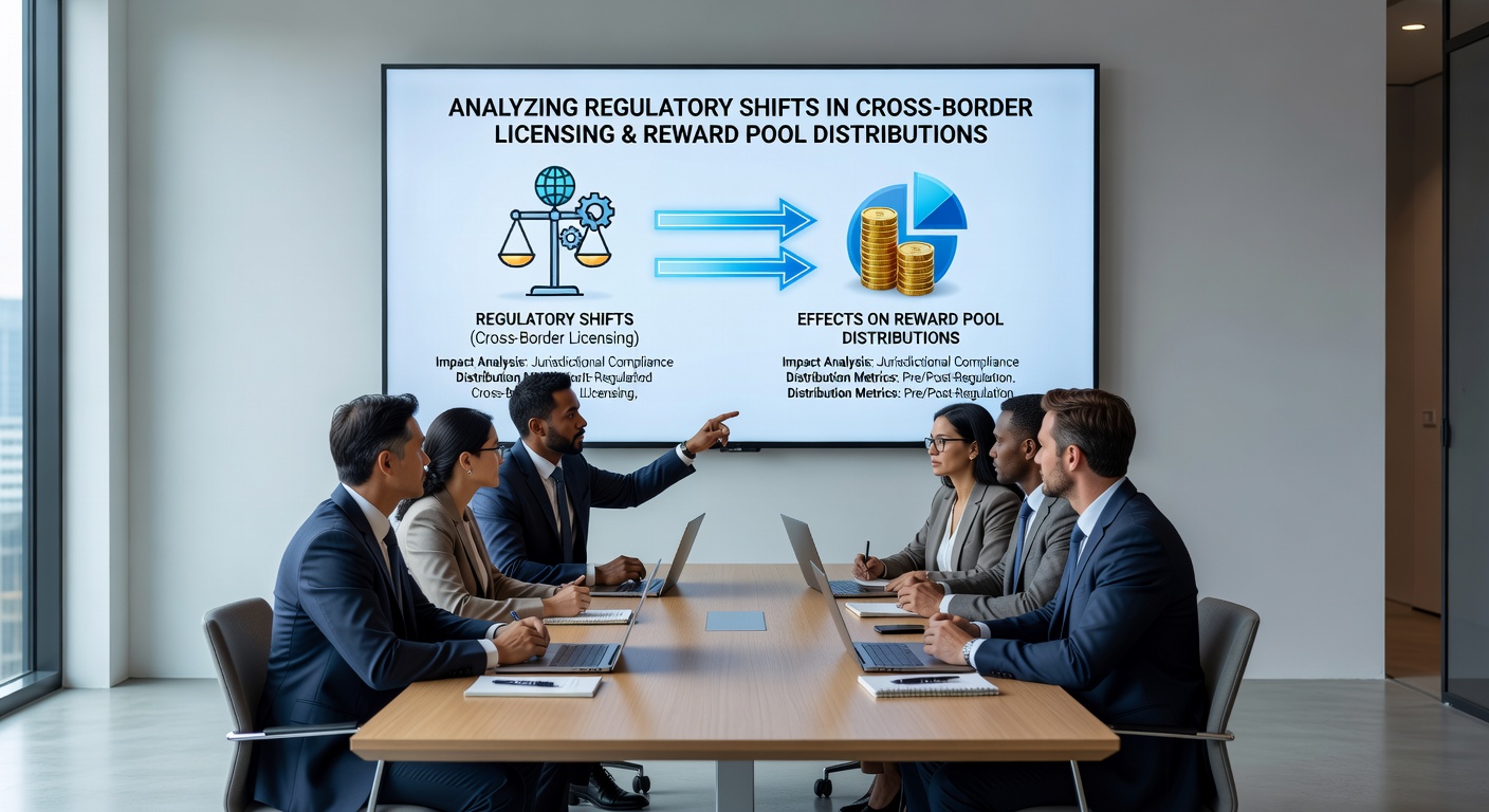 Grafische Übersicht zur Verteilung von Reward-Pools unter verschiedenen Lizenzbedingungen