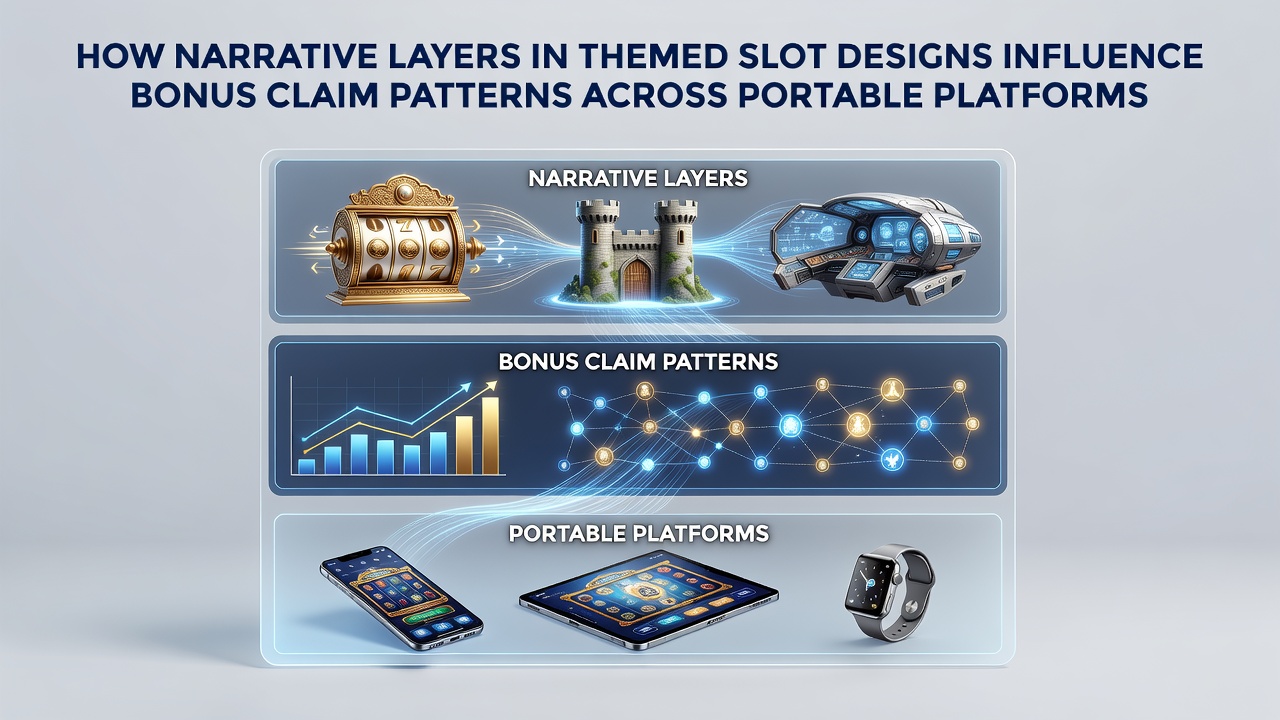 Illustration narrativer Schichten in mobilen Slot-Designs mit Bonus-Elementen
