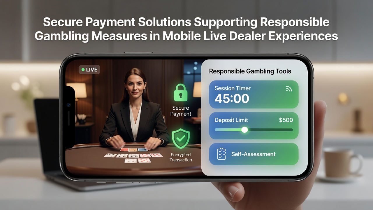 Integration von Zahlungssicherheit und verantwortungsvollem Spielen in mobilen Live-Dealer-Sitzungen
